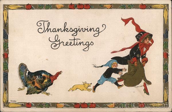 Thanksgiving Greetings Turkeys
