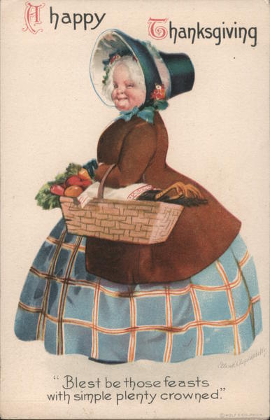 A Happy Thanksgiving Ellen Clapsaddle Women