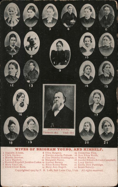 Wives of Brigham Young and Himself Religious