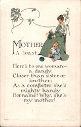 Mother: A Toast Postcard