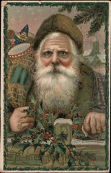 Santa with Sack of Toys Postcard