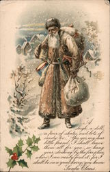 Santa Claus with Toys Postcard