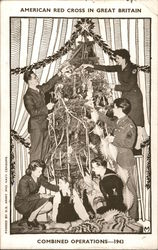 American Red Cross in Great Britain Combined Operations 1943 Postcard