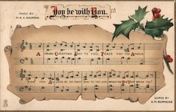 Joy Be With You Song Snippet Postcard