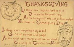 Thanksgiving Poem Postcard