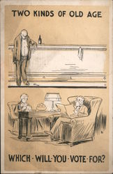 Two Kinds of Old Age: Which Will You Vote For? Postcard
