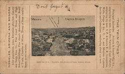 View of Nogales, Arizona and Sonora, Mexico: The Twin Cities Postcard