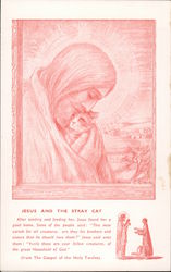 Jesus and the Stray Cat Postcard