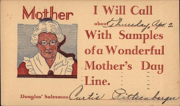 Mother's Day Correspondence Card for: Douglas' Salesman