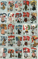 Lot of 25: National Girl Series Postcard