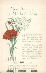 Next Sunday Is Mother's Day Postcard