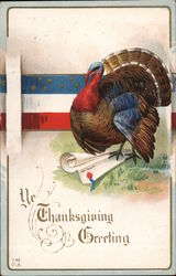 Ye Thanksgiving Greeting Postcard