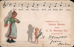 Sample of our Comic Series U.S. Novelty Co. Postcard
