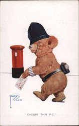 Excuse This P.C. Bears Lawson Wood Postcard Postcard Postcard