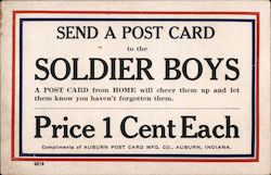 Send a Post Card to the Soldier Boys Postcard