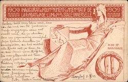 1909 Inauguration Du Monument Commemoratif de LaFondation de L'Union Postale Universelle Exposition Postcard Postcard Postcard