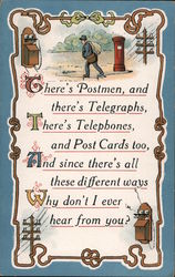 There's Postmen and there's Telegraphs Postcard