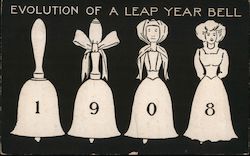 Evolution of a Leap Year Bell 1908 Postcard