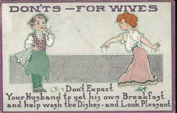 Don'ts - For Wives Postcard