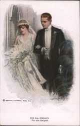 Couple Getting Married Postcard