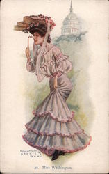 Miss Washington District Of Columbia State Girls Archie Gunn Postcard Postcard Postcard