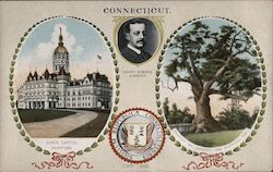Connecticut State House & Governor Postcard Postcard 