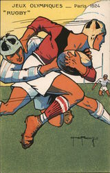 Rare: Jeux Olympiques - Paris 1924 - "Rugby" Olympics Roowy Postcard Postcard Postcard
