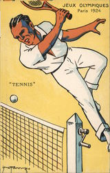 Rare: Jeux Olympiques - Paris 1924 - Tennis Postcard