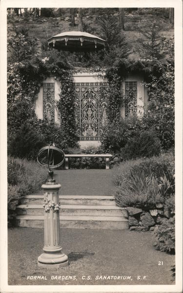 Formal Gardens C. S. Sanatorium San Francisco California