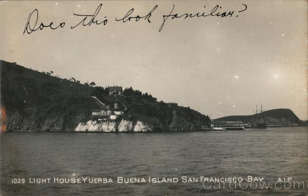 Light House Yuerba Buena Islan San Francisco Bay California