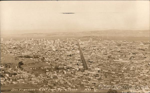 San Francisco - East from Twin Peaks California