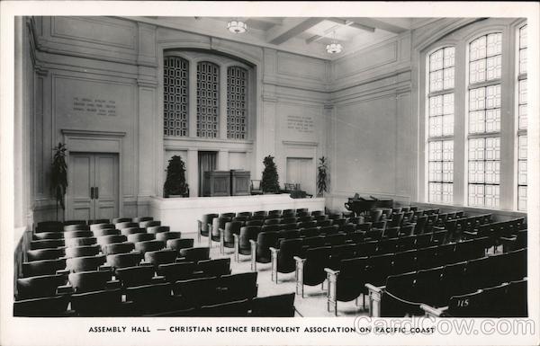 Assembly Hall - Christian Science Benevolent Association on Pacific Coast San Francisco California