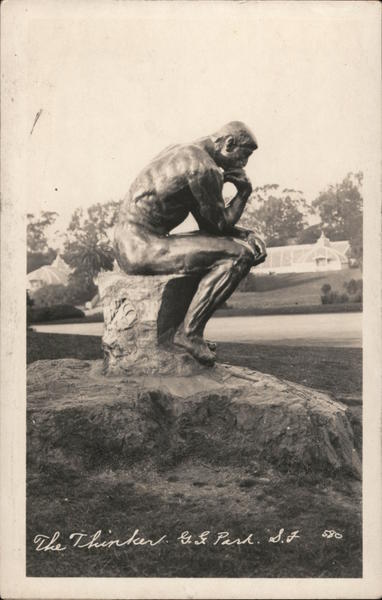 The Thinker, Golden Gate Park San Francisco California