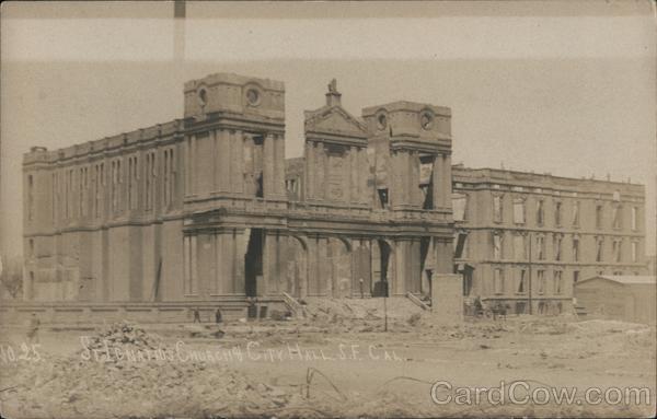 St Ignatius Church & City Hall San Francisco California