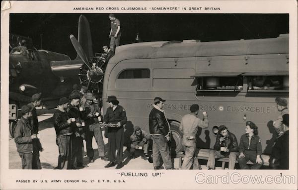 American Red Cross Clubmobile - Somewhere in Great Britain