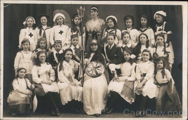 British Queen Victoria Empire Day Pageant - Junior Nurses WWI Australia - Canada