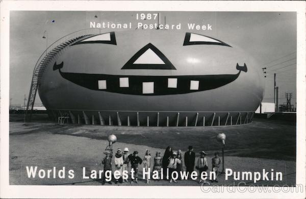 1987 Worlds Largest Halloween Pumpkin NPCW