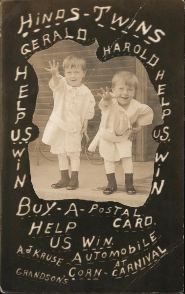 Hinds Twins - Gerald and Harold Advertising