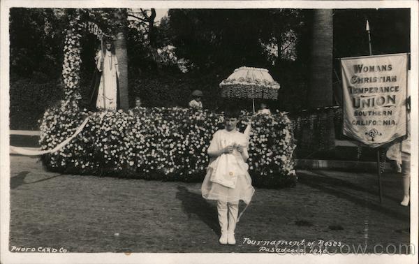 Tournament of Roses - A Young Child in the Garden Pasadena California