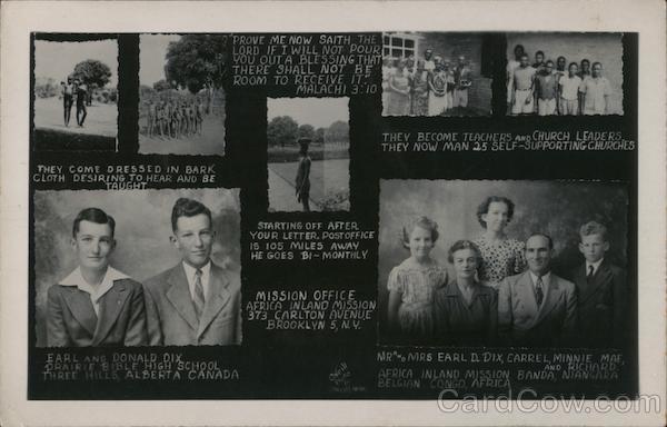 Multi View of African Missionaries O'Neill Photo Religious