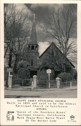 Saint James Episcopal Church Sonora, CA Postcard Postcard Postcard