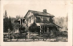 Bret Harte Cabin, Big Oak Flat Road Sonora, CA Postcard Postcard Postcard