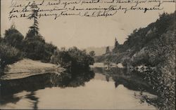 Russian River and River Bank Postcard