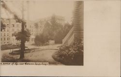 Corner of the new German Hospital Postcard