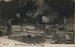 San Francisco Burning J-177 Postcard