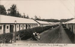 1200 Apartments for Fire Refugees, Park Speedway J-230 Postcard