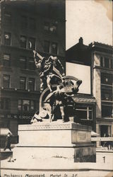 Mechanics Monument Market St Postcard