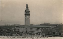 S.F. 2 Years After the Fire - Ferry Bldg and East St. J-35 Postcard