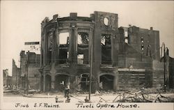 San Francisco Ruins - Tivoli Opera House J-146 Postcard