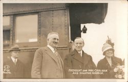 President and Mrs. Coolidge and Senator Norbeck Presidents Rise Photo Postcard Postcard Postcard